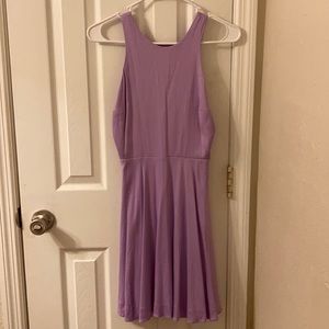 Lavender open backed dress